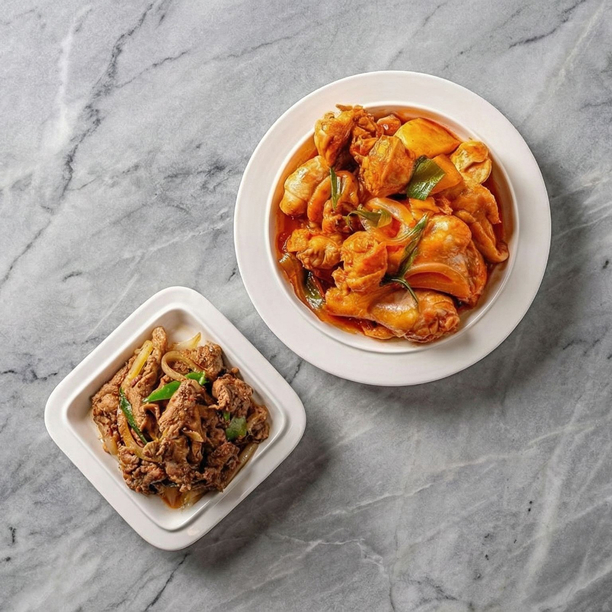 도리담다 세트메뉴 도리담다 연탄불고기세트